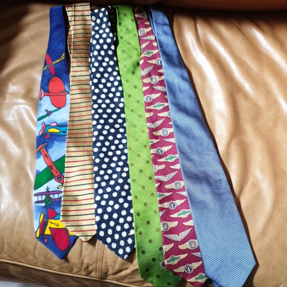 Men's Ties Hilfiger Brooks Brothers (Lot of 6)👍